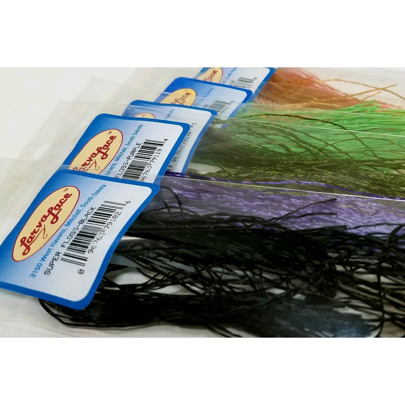 Super Floss|Amber|Black|Brown|Lt. Brown|Lt. Olive|Olive|Purple