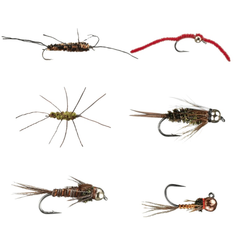 Essential Trout Nymph Fly Assortment – 12 Pack