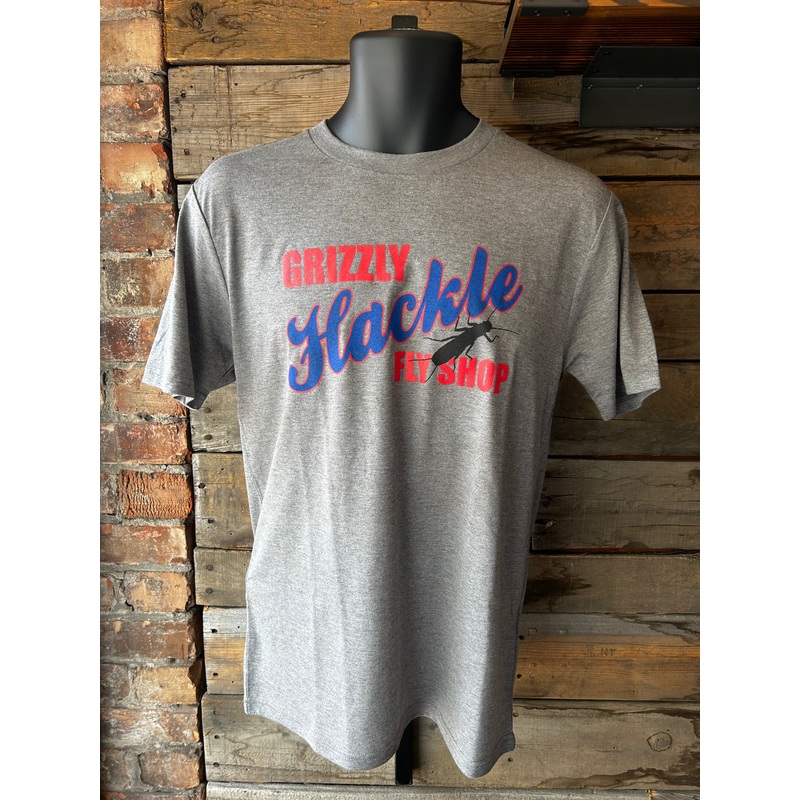 Grizzly Hackle Skwala T-Shirt|Grey|Small|Medium|Large|X Large|XX Large