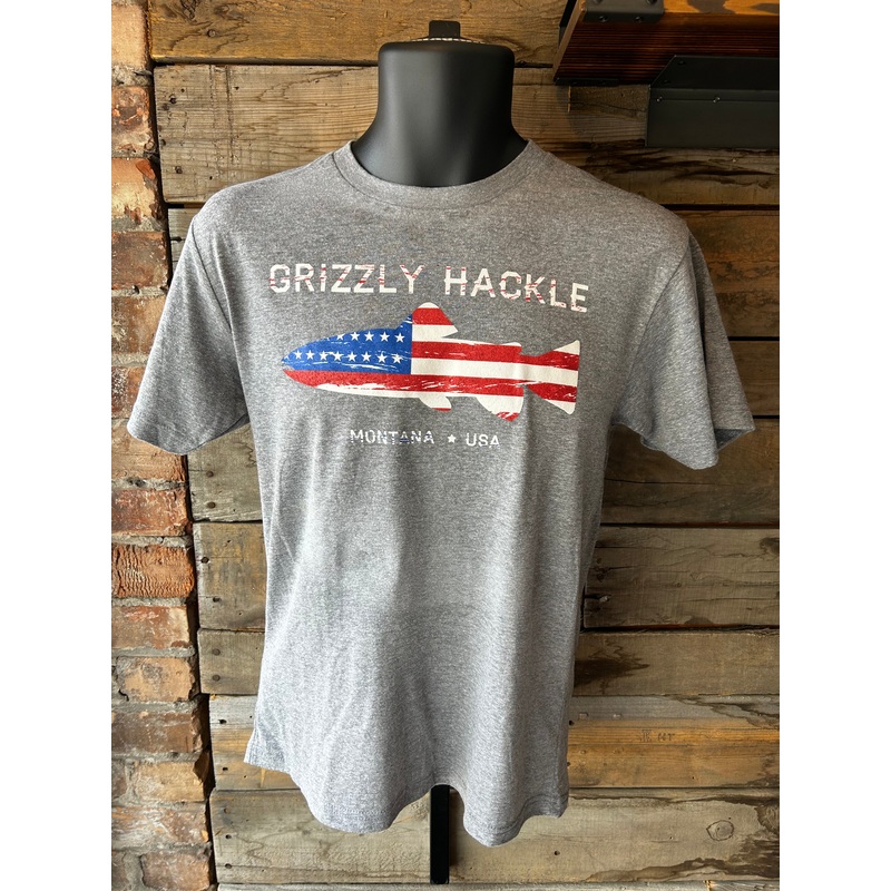 Grizzly Hackle USA Trout T-Shirt