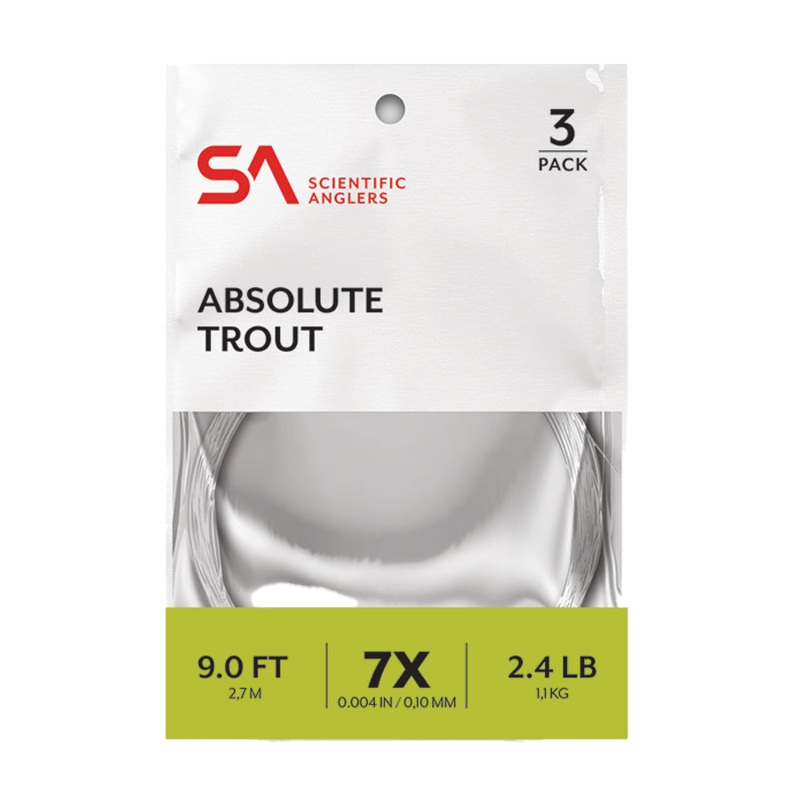 SA Absolute Trout Leader – 3-Pack