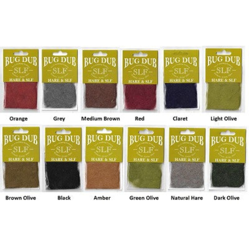 SLF Bug (Hare) Dub Packets|Amber|Black|Brown Olive|Claret|Dark Olive|Green Olive|Grey|Light Olive|Orange|Red|Medium Brown|Natural Hare