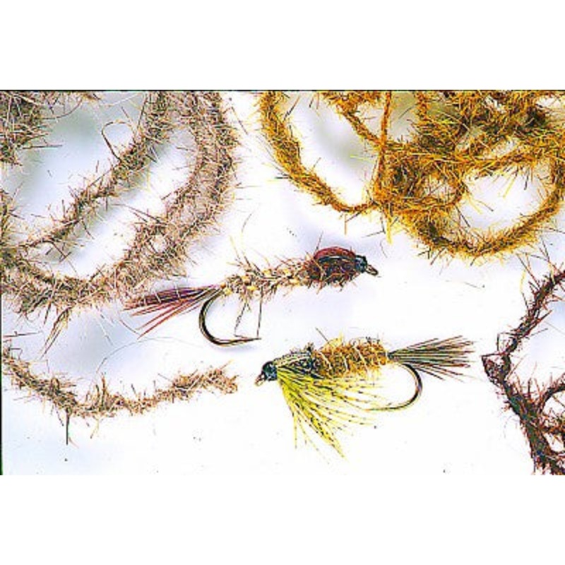 Soft Twisted Dubbing|Black|Blue Dun|Dark Brown|Medium Olive|Natural|Golden Olive