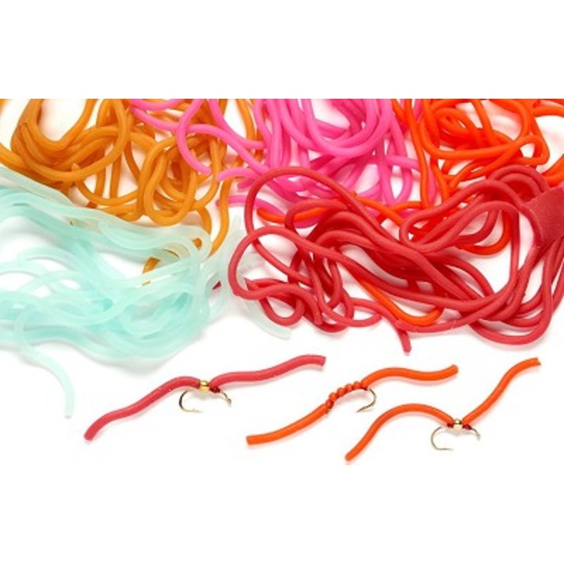Squirmy Worm|Red|Clear|Earthworm|Black|Olive|Lime green