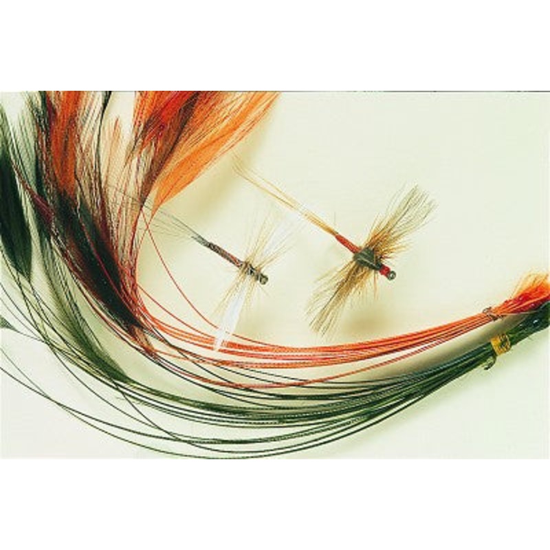 Stripped Hackle Quills|Black|Blue Dun|Med Olive|Nat Brown|Nat Grey|Orange|Red|Yellow