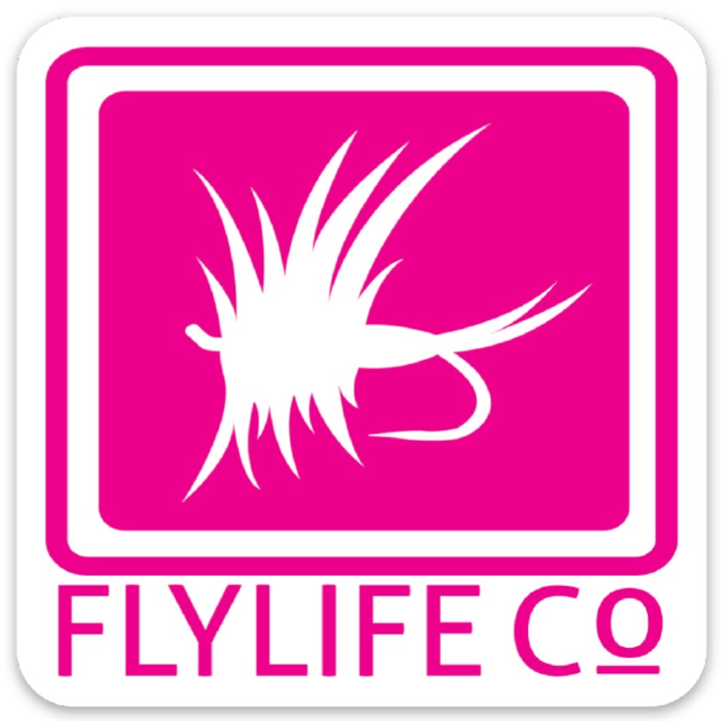 FLY LIFE CO DRY FLY PINK – STICKER