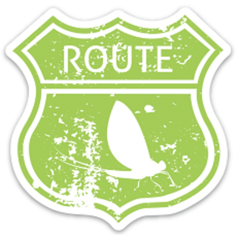 FLY LIFE CO ROUTE MAYFLY – STICKER