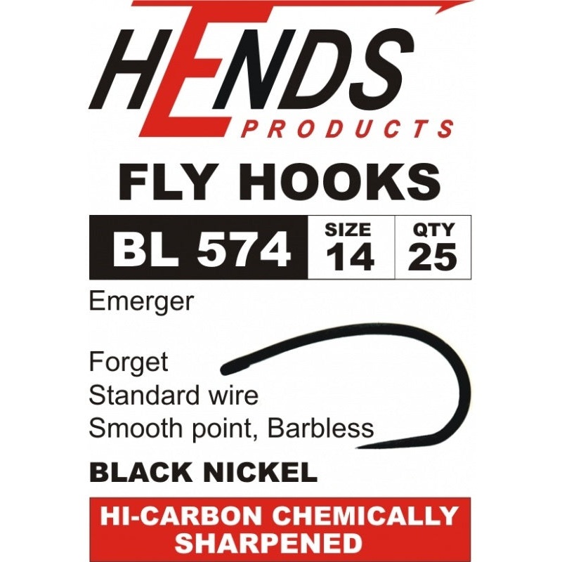 Hends Hook- Barbless- BL574 Emerger