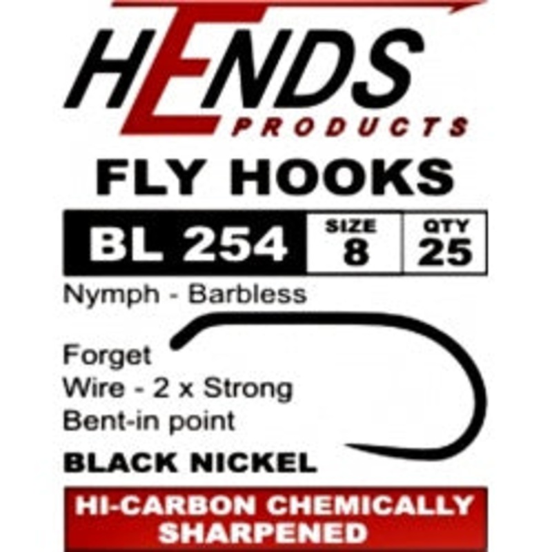 Hends Hook – BL254 – Standard Nymph (2X Strong) – Barbless
