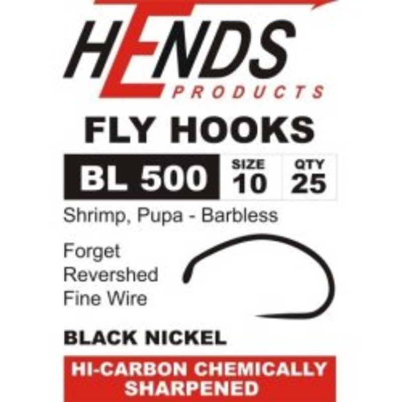 Hends Hook – BL500, Shrimp, Pupa – Barbless