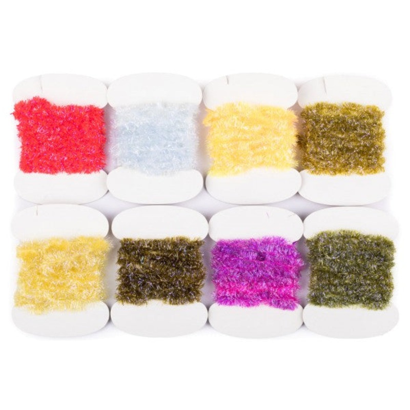 ICE Chenille 10 mm|Transparent (Pearl) – 01|Yellow Fluoro – 02|Chartreuse – 03|Orange Fluoro – 06|Red -09|Yellow Light – 10|Pink Fluoro – 16|Violet/Red – 19|Green Olive – 20|Blue Light – 28|Black – 30|Olive -32|Brown/Olive – 34|Rust (Copper Brown) – 35|Br