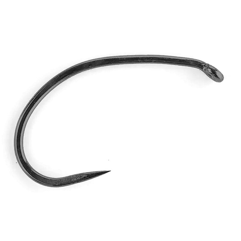 Daiichi 1139 Barbless Wide-Gape Scud Hook – Matte Black