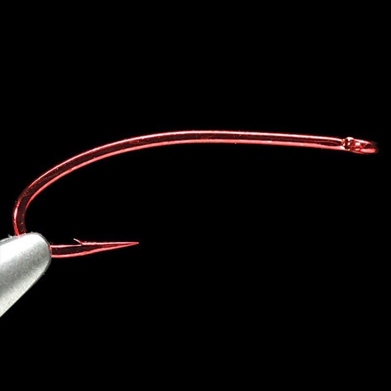 Daiichi 1273 Curved Nymph Hook – Red