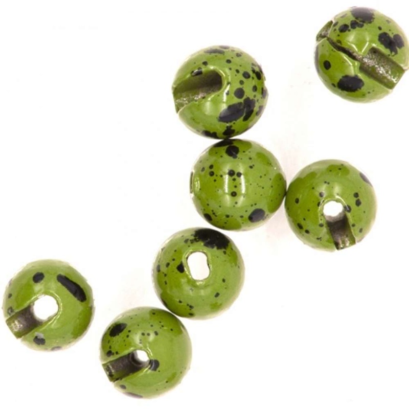 Mottled Olive Slotted Tungsten Beads – Semperfli