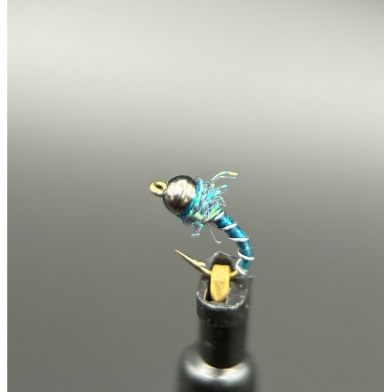 Blue zebra midge – Poison Tungsten