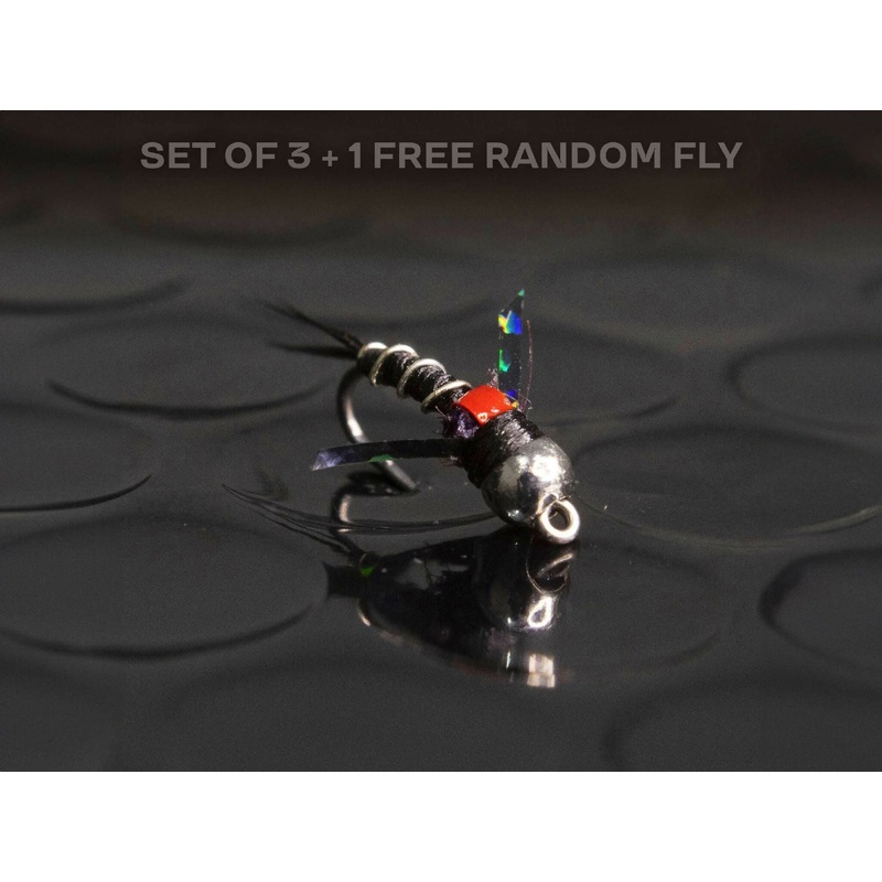 3 SOS nymph + 1 FREE random fly