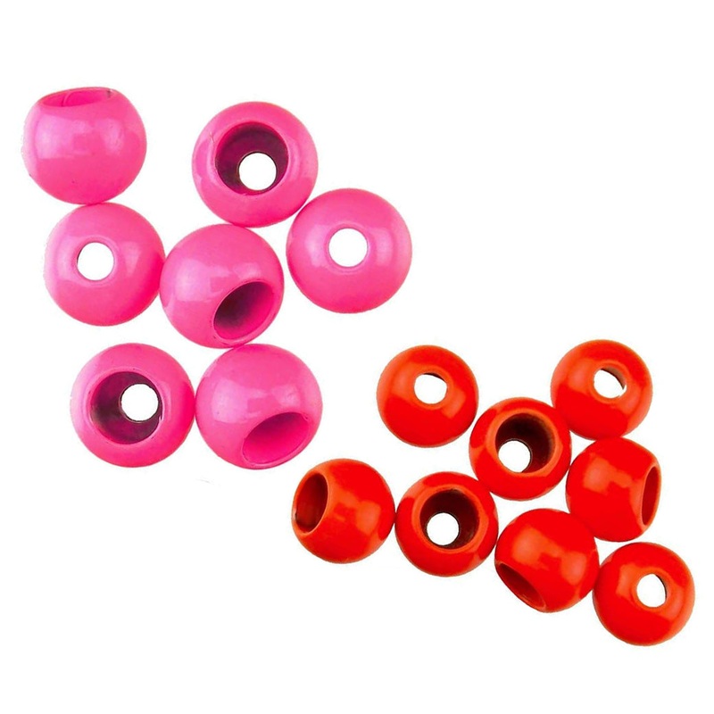 Hot Tungsten Beads|Fl. Orange|Fl. Pink|1.5 mm|2.0 mm|2.4 mm|3.0 mm|3.5 mm