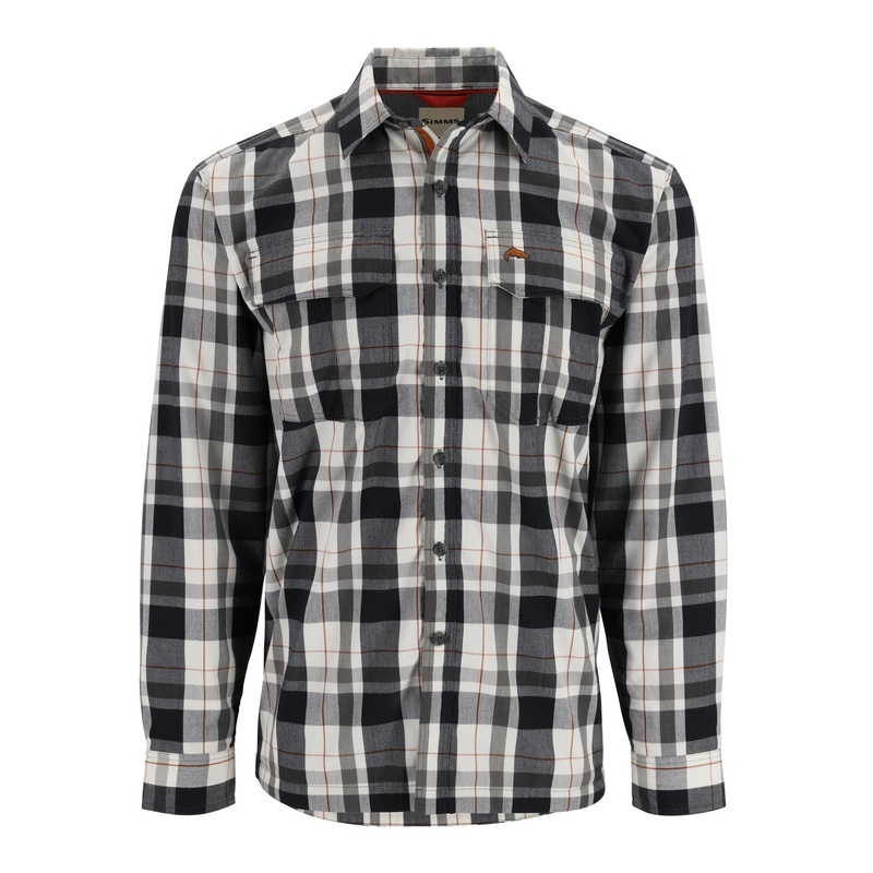 Simms Coldweather Shirt|Gunmetal Logan Plaid|X-Large