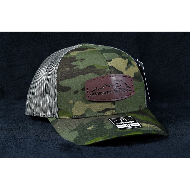 OG CFB Leather Patch Trucker, Green Camo