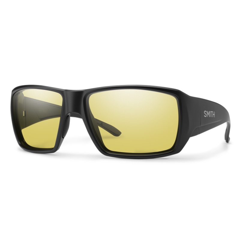 Smith Guide’s Choice S Matte Black + ChromaPop Glass Polarized Low Light Yellow Lens
