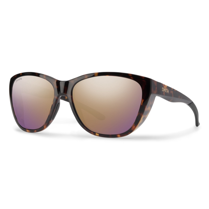 Smith Shoal Tortoise + ChromaPop Polarized Rose Gold Mirror Lens