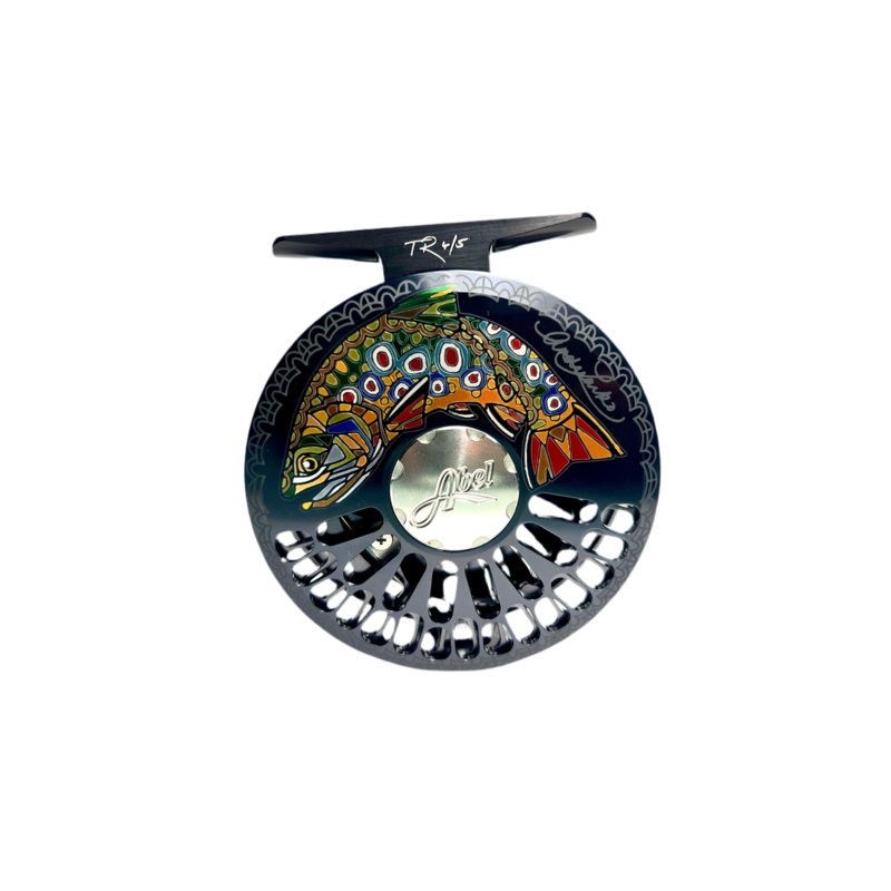 Abel TR Ported Trout Reel 4/5, Larko Brook Trout with Rosewood Handle