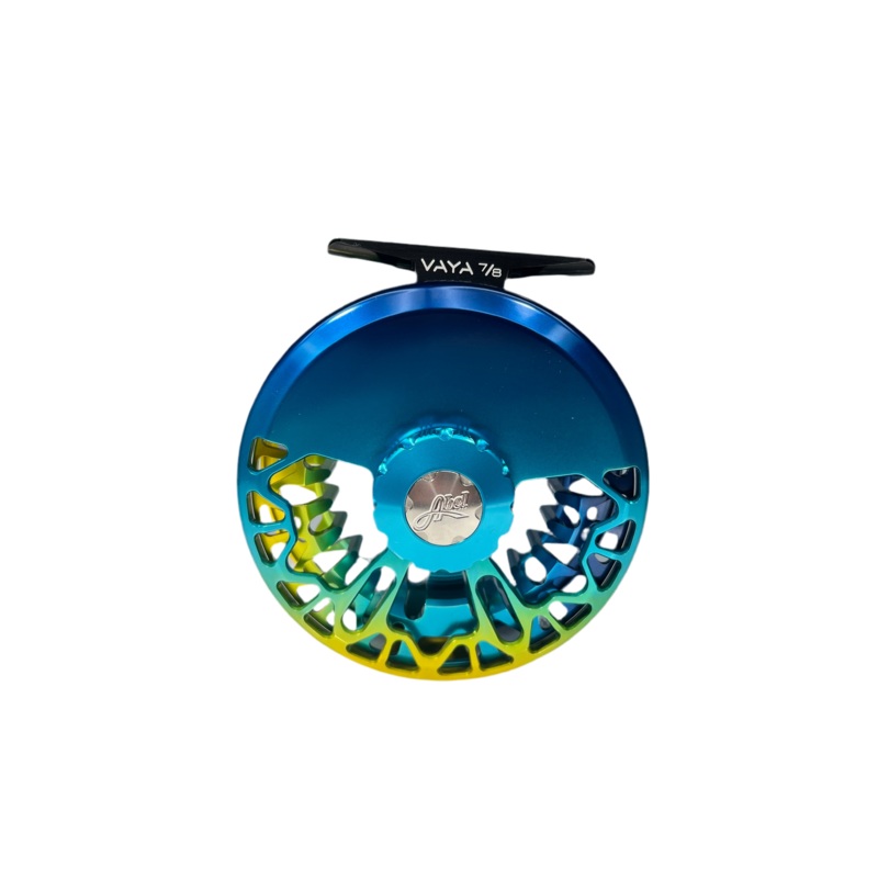 Abel Vaya 7/8 Flats Fade With Teal Drag Knob & Black Handle