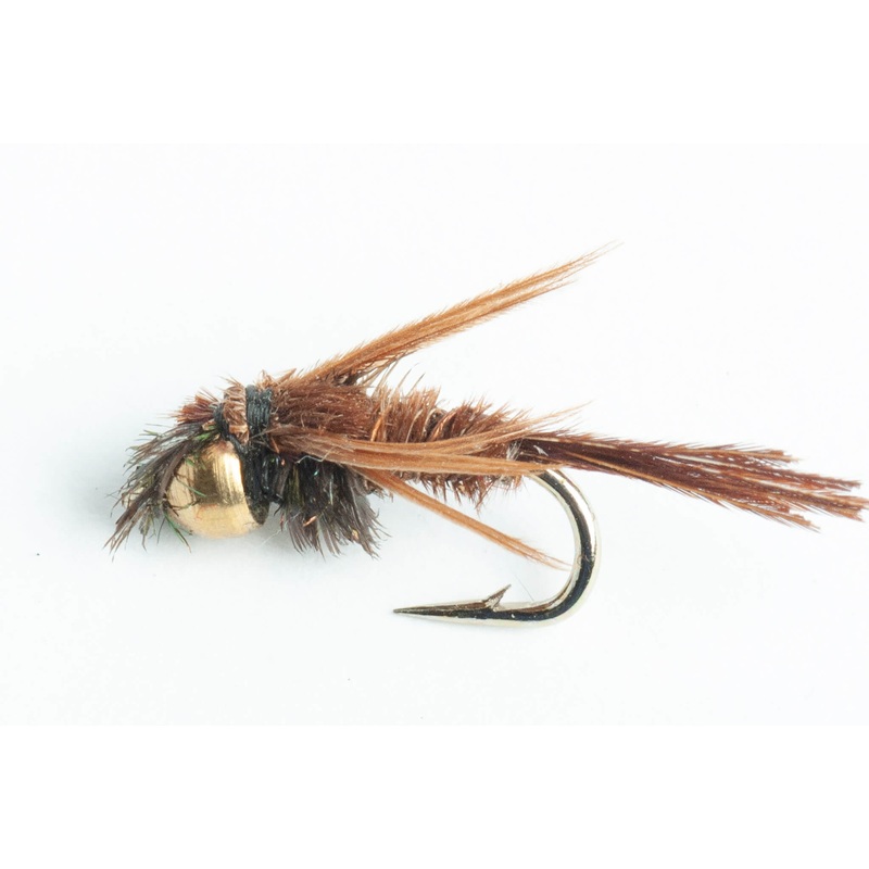 Bead Head Pheasant Tail Nymph Fly, 6-Pack