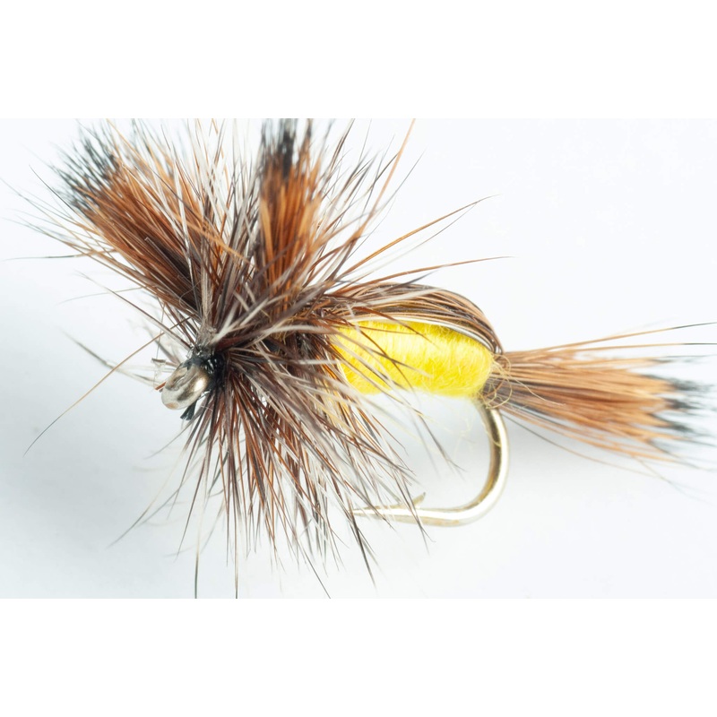 Humpy Yellow Dry Fly, 6-Pack||10||12||14||16||18