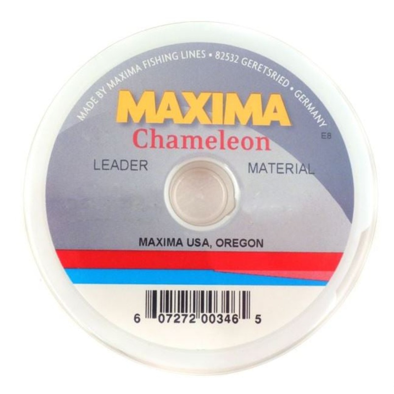 Maxima Chameleon Leader Wheel|8 lb (.010 in)|10 lb (.12 in)|12 lb (.013 in)|15 lb (.015 in)|20 lb (.017 in)|25 lb (.020 in)