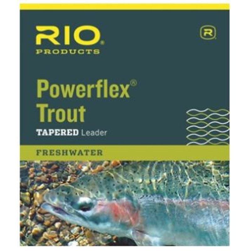 Rio Powerflex Trout Leader, 9-ft, Single and 3-Pack