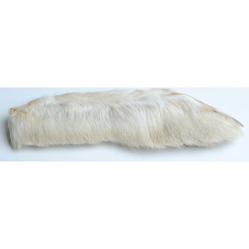 Snowshoe Rabbit Feet Natural Cream Pair