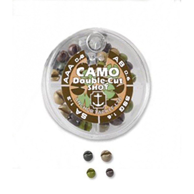 Anchor Double-Cut Camo Split Shot (Lead Free)