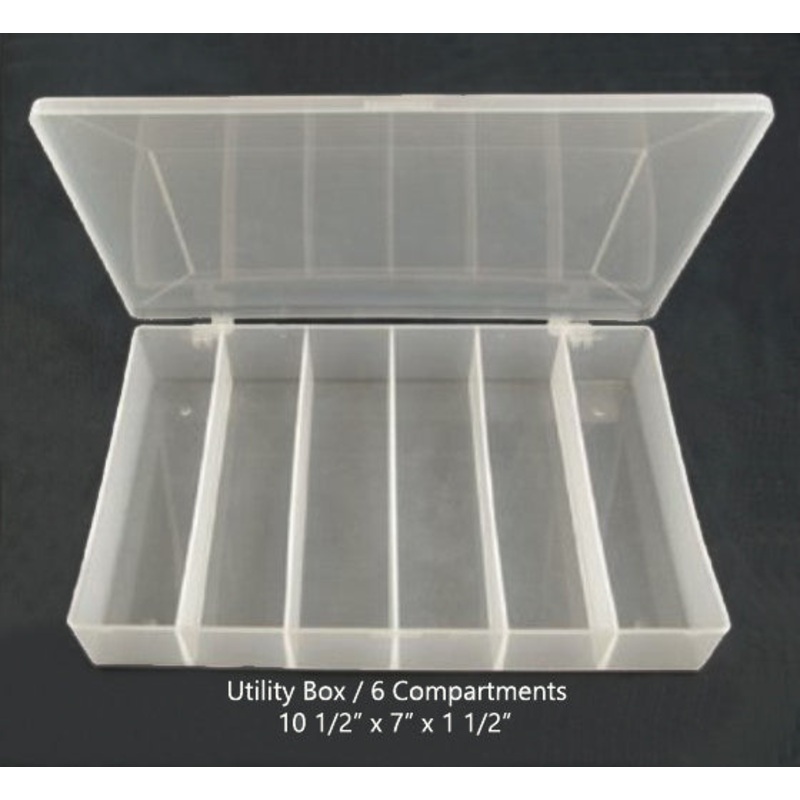 Anglers Image Utility Box (Large with 6 Compartments)