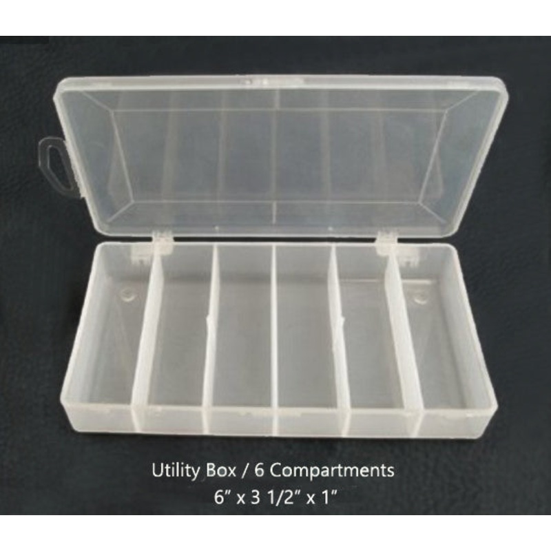 Anglers Image Utility Storage Box (Small with 6 Compartments)