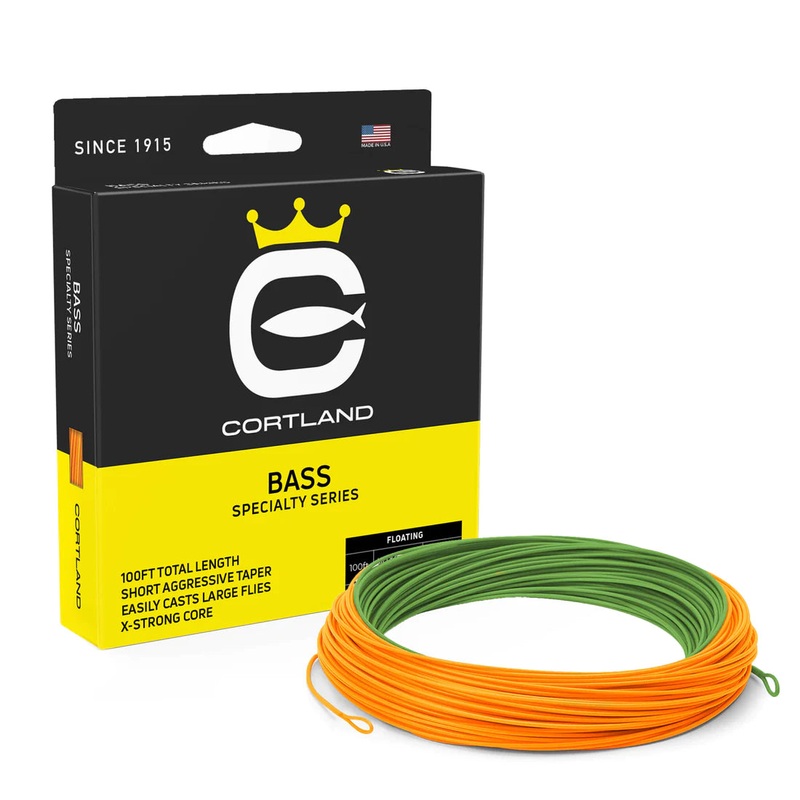 Cortland Bass Fly Line|Lily Green / Hot Orange|WF5F|WF6F|WF7F|WF8F|WF9F