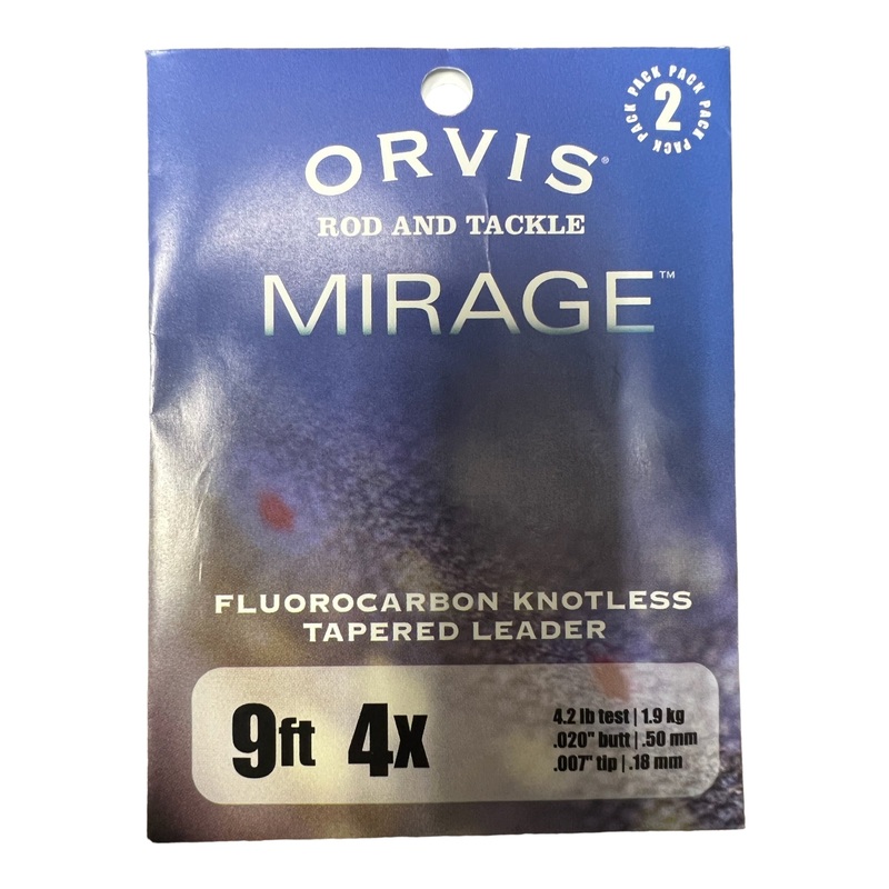 Orvis Mirage Fluorocarbon Leader 2 pack – New Old Stock