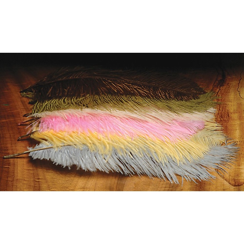 Hareline Ostrich Herl||11 Black||126 Fl Cerise||137 Fl Orange||187 Hot Orange||199 Kingfisher Blue||210 Light Gray||263 Olive||289 Pink||298 Purple||310 Red||333 Scud Gray Olive||335 Scud Orange||336 Scud Tan||377 White||383 Yellow||40 Brown||54 Chartreus