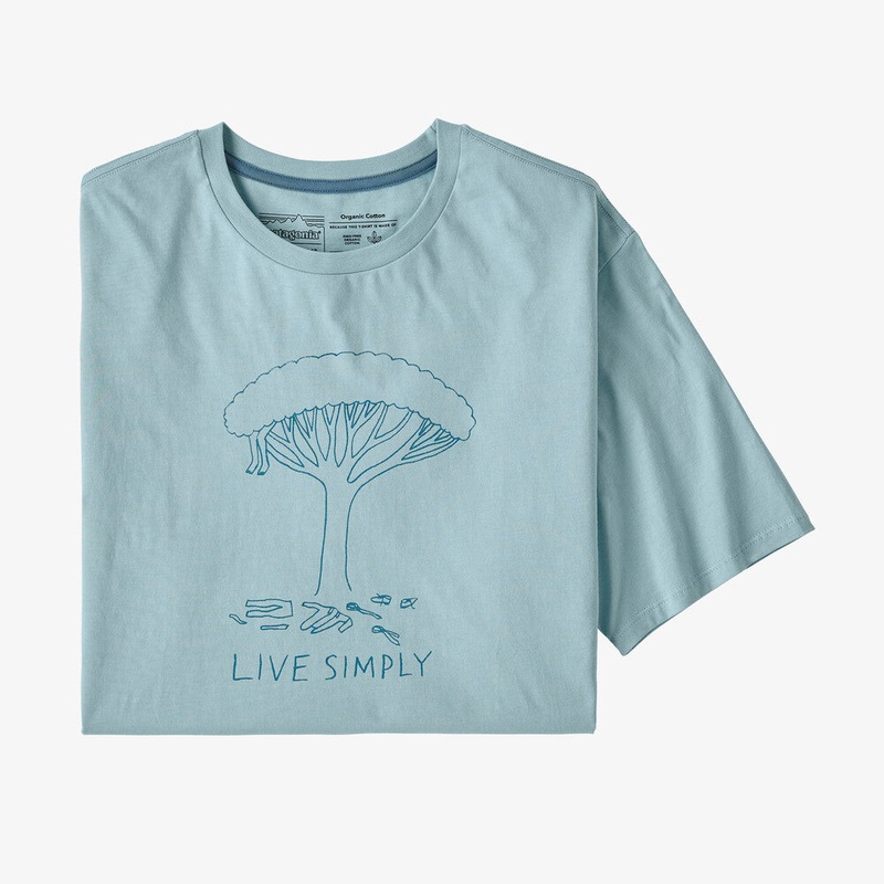 Patagonia Men’s Live Simply Midleaf Crisis Organic T-Shirt