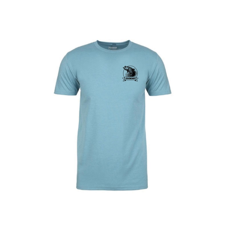 Sage Heritage Logo Tee|Medium|Large|X-Large|Tarpon Tropic Blue