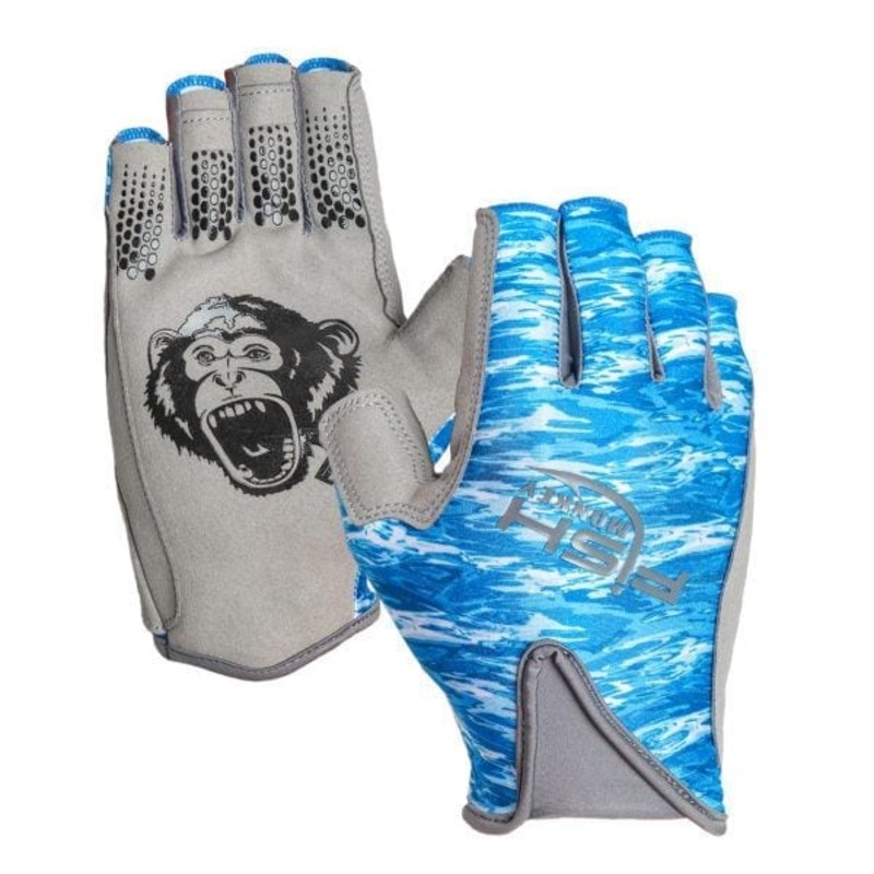 Fish Monkey 365 Guide Glove|Small|Medium|Large|XL|2XL|Blue Water Camo