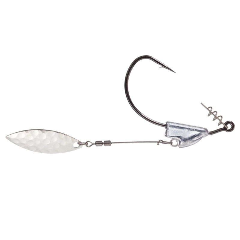 Owner Flashy Swimmer Jigs|1/0 – 1/8oz.|3/0 – 3/16oz.|5/0 – 1/4oz.|6/0 – 3/8oz.|Black Chrome