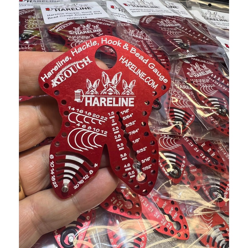 Hareline Hackle Hook & Bead Gauge