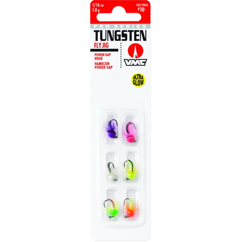 VMC Tungsten Fly Jig – Kit|Glow|1/16 oz.|1/32 oz.|1/64 oz.