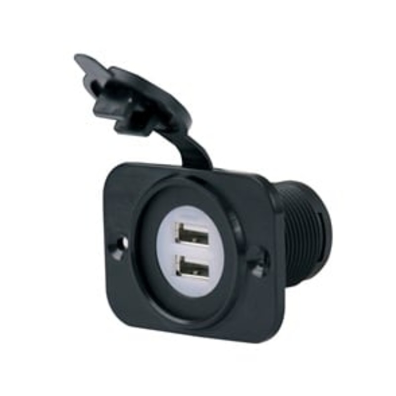 Marinco Dual USB Charger Receptacle 12-24V 12VDUSB