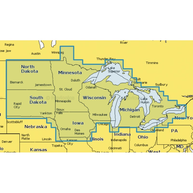 Navionics+ U.S. North & Great Lakes – Marine Charts 010-C1368-30