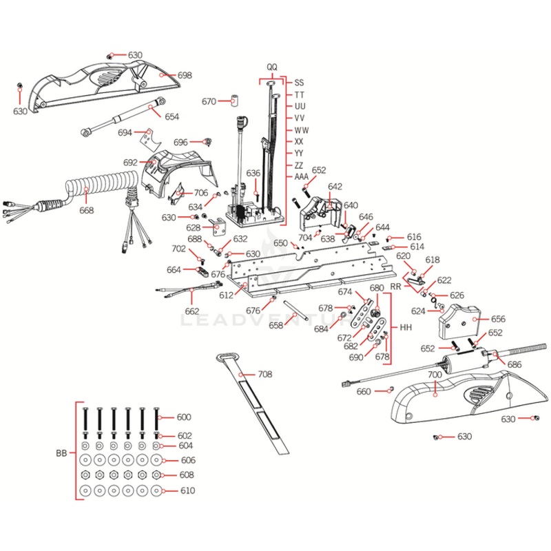 Minn Kota SCREW-#10-24X 5/16 PFH SS(~) P/N:2203421