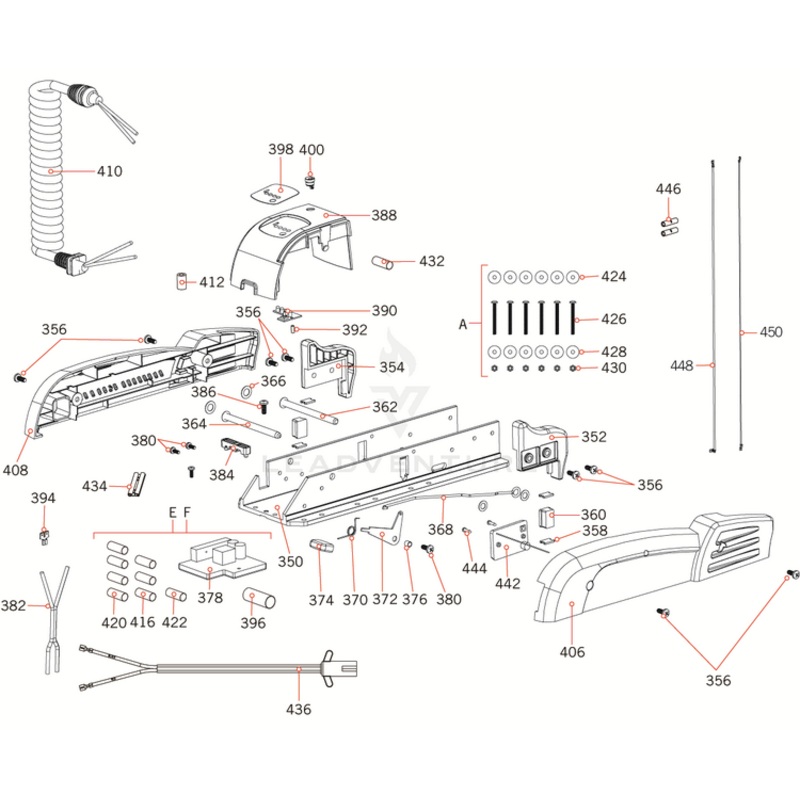 Minn Kota SIDEPLATE-LEFT, PD MK P/N:2303985
