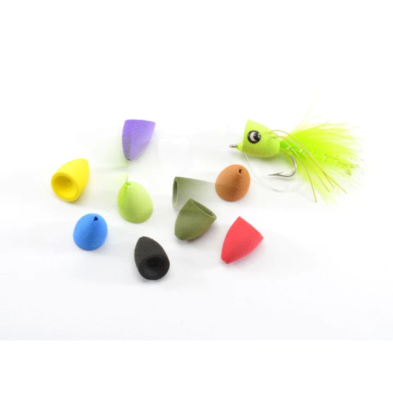 Rainy’s Pee Wee Popper Heads|Chartreuse|White|Yellow|Blue|Black