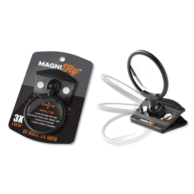 MAGFLY Clip-On Glass Magnifier with Magnets